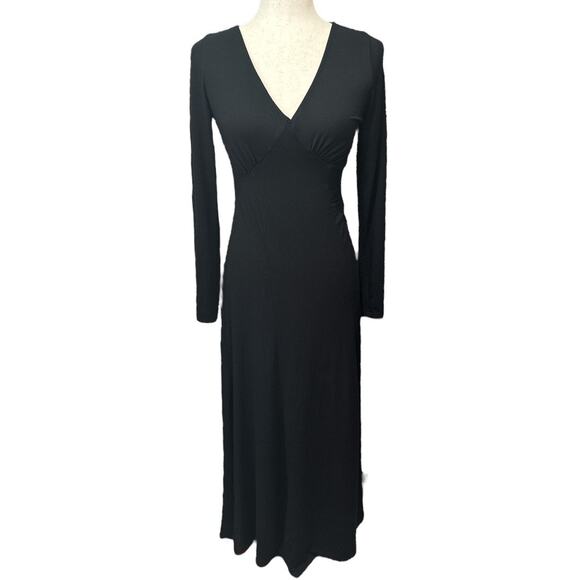 SALE! ZSupply Grace Black V Neck Maxi Dress S - Picture 2 of 9